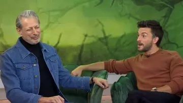 Gabriela Hearst Barry Slim-Fit Denim Trucker Jacket worn by Jeff Goldblum as seen in Today on November 19, 2025