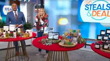 Wrapped in a Cloud Fa La La La Slippers The Dream Collection worn by Jill Martin as seen in Today on November 19, 2025