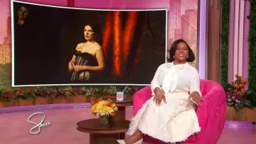 Zara Structured Midi Skirt worn by Sherri Shepherd as seen in Sherri on November 17, 2025