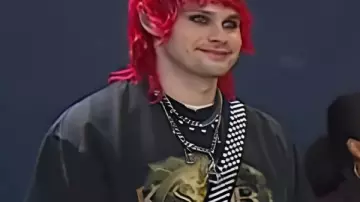 Today 2025 Michael Clifford Black Graphic Print Tee as seen in Today