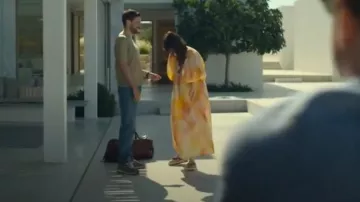 Chloe Multicolor Whipstitched Thong Platform Sandals. worn by Nat Tanner (Carice van Houten) as seen in Malice (S01E01)