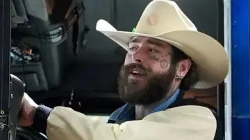 Dallas Cowboys Jacket worn by Post Malone in Tune in to the 2025 Red Kettle Kickoff with Post Malone!