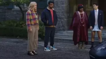 Sezane Jessie Loafers Multicolored Chocolate worn by Samantha Arondekar (Rose McIver) as seen in Ghosts (S05E05)