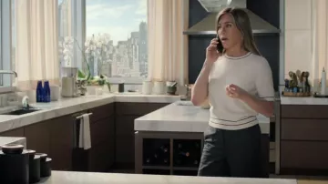 Nili Lotan Shilo Sweater worn by Alex Levy (Jennifer Aniston) as seen in The Morning Show (S04E10)