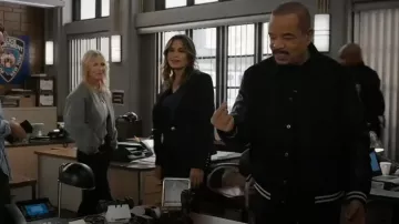 Levi's® Mens Varsity Bomber Jacket worn by Odafin 'Fin' Tutuola (Ice-T) as seen in Law & Order: Special Victims Unit (S27E07)