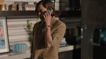 Dries Van Noten Double Breasted Wool Twill Blazer worn by Celine Dumont (Marion Cotillard) as seen in The Morning Show (S04E10)