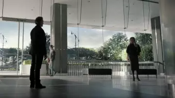 Zapatos de cuero Saint Laurent Severine 110 que lleva Alex Levy (Jennifer Aniston) en The Morning Show (S04E10)