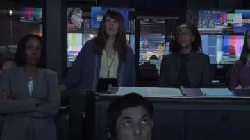 Ba&Sh Ciago Striped Cotton Jacket worn by Celine Dumont (Marion Cotillard) as seen in The Morning Show (S04E10)