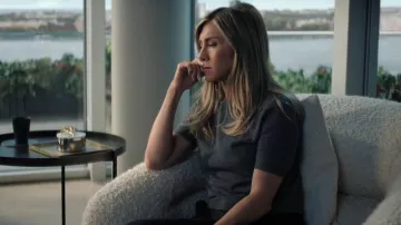 Valentino Virgin Wool T Shirt worn by Alex Levy (Jennifer Aniston) as seen in The Morning Show (S04E10)