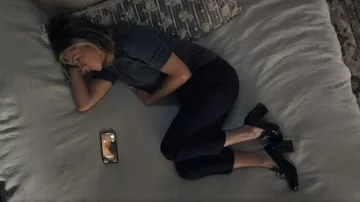 Bottega Veneta Monsieur 70 Leather Loafer Pumps worn by Alex Levy (Jennifer Aniston) as seen in The Morning Show (S04E10)