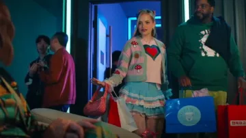 Sweet Society Mushroom & Snail Crop Girls Cardigan & Tank Top Set worn by Ainsley (Stephanie Styles) as seen in Loot (S03E07)