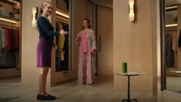 Donald Pliner Women's Moc Toe Loafers worn by Ainsley (Stephanie Styles) as seen in Loot (S03E07)