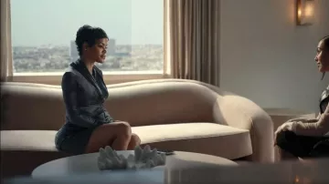Mini-robe magnétique à manches longues de Rick Owens portée par Milan (Teyana Taylor) telle que vue dans All’s Fair (S01E05)