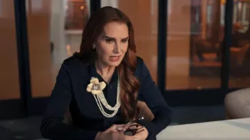 Valentino Garavani Fleur Lumineuse Necklace worn by Juliana Morse (Brooke Shields) as seen in All's Fair (S01E05)