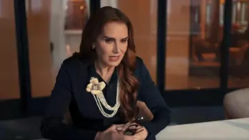 Valentino Garavani Fleur Lumineuse Necklace worn by Juliana Morse (Brooke Shields) as seen in All's Fair (S01E05)