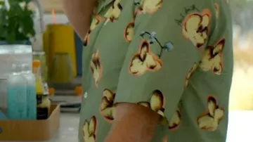 Chemise à motif d’orchidée verte portée par (David Duchovny) dans Malice