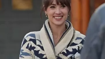 The Spirit of Christmas Station 2025 Alexandra Harris Robe worn by Isabell Wattson (Alexandra Harris) in The Spirit of Christmas Station