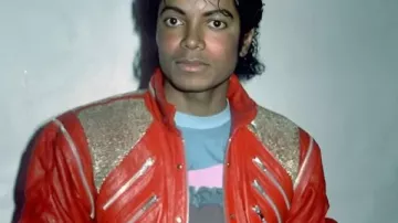 Jaafar Jackson Michael 2026 Legacy Red Leather Jacket worn by Michael Jackson (Jaafar Jackson) as seen in Michael