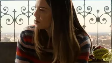 The Family Plan 2 Jessica Morgan Striped Sweater worn by Jessica Morgan (Michelle Monaghan) as seen in The Family Plan 2