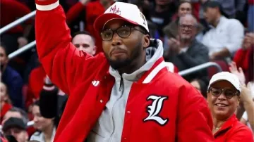 Donovan Mitchell Louisville Red Jacket
