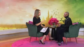 GCDS Pol Platform Boots portées par Cynthia Erivo telles que vues dans Today le 20 novembre 2025