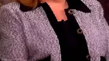 Grey And Black Contrast Trim Jacket worn by Joy Behar in The View 2025