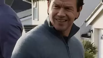 The Family Plan 2 Mark Wahlberg Half Zip Sweater worn by Dan Morgan (Mark Wahlberg) in The Family Plan 2