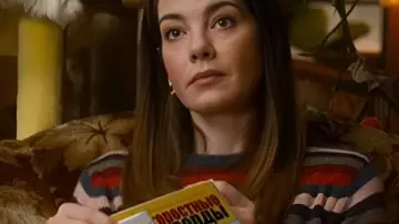 Michelle Monaghan The Family Plan 2 Striped Sweater worn by Jessica Morgan (Michelle Monaghan) in The Family Plan 2