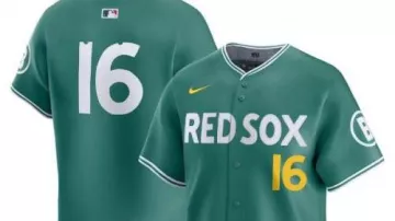 Maillot vert City Connect 2025 porté par Jarren Duran lors des Boston Red Sox – Loisirs