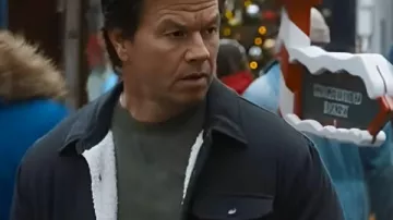 La veste de Mark Wahlberg de Plan Familial 2 en noir portée par Dan Morgan (Mark Wahlberg) dans The Family Plan 2
