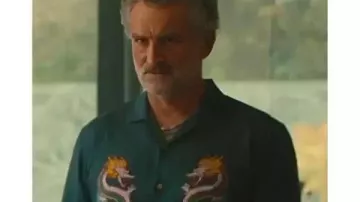 Wild Cherry 2025 Dragon Print Shirt worn by in Wild Cherry (S01) used by Wild Cherry (S01E00)