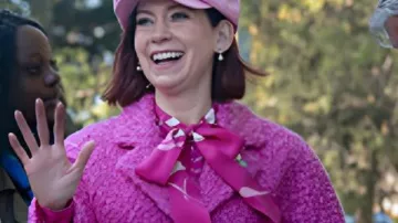 Elsbeth S3 Carrie Preston Pink Tweed Coat porté par Elsbeth Tascioni (Carrie Preston) à Elsbeth (S03)