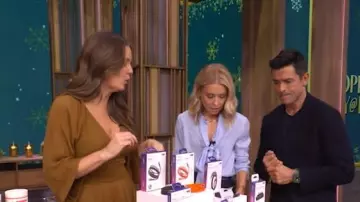 Free People Dixie Maxi Dress worn by Monica Manginelli as seen in LIVE with Kelly and Mark on November 21, 2025