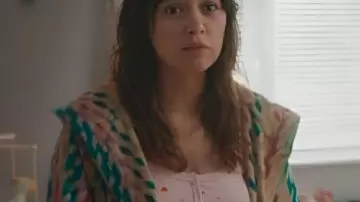 Daddy Issues S2 Aimee Lou Wood Rainbow Print Robe worn by Gemma (Aimee Lou Wood) in Daddy Issues (S01)