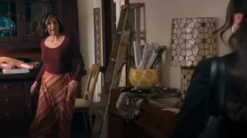 Sanctuary Wrap Skirt worn by Vanessa (Constance Marie) as seen in A Man on the Inside (S02E02)