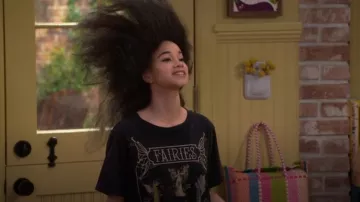 Delia's by Dolls Kill Woodland Whispers Oversized Tee worn by Billie (Janice LeAnn Brown) as seen in Wizards Beyond Waverly Place (S02E08)