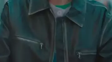 Black Leather Jacket worn by Gemma (Aimee Lou Wood) in Daddy Issues