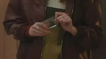 Leather Jacket worn by Gemma (Aimee Lou Wood) in Daddy Issues