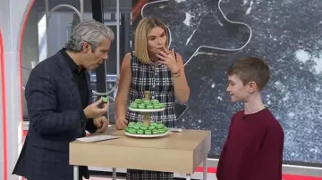 Lela Rose Sleeveless Fitted Tunic worn by Jenna Bush Hager as seen in Today  with Jenna & Friends on November 24, 2025