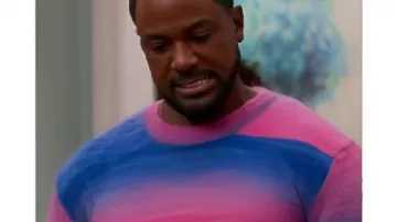 House of Payne S14 Lance Gross rose et bleu Ombré porté par Calvin Payne (Lance Gross) dans House of Payne (S08)