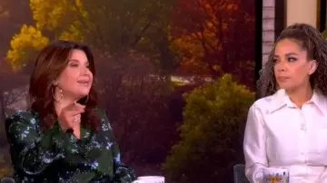 Lafayette 148 Silk Blouse worn by Ana Navarro as seen in The View on November 24, 2025