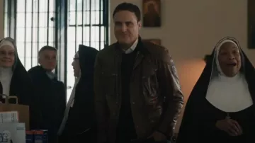 Belstaff Turner Motorcycle Jacket worn by Jack Wilson as seen in Elsbeth (S03E07)
