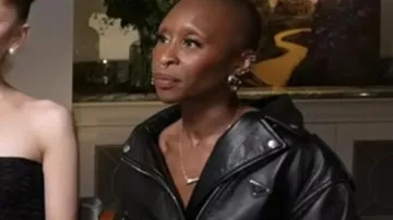 La chaqueta de cuero de Cynthia Erivo de The Today Show 2025 (Cynthia Erivo) en Today Show en Today Show 2025