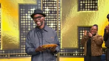 Givenchy Military Silk Blend Denim worn by Kyler as seen in Tamron Hall Show on November 24, 2025