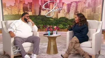 Louis Vuitton Graphic Tricoté à col rond porté par DJ Khaled tel que vu dans Sherri le 21 novembre 2025