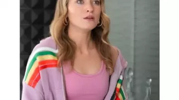 Law and Order Anabella Raye Purple Rainbow Hoodie worn by (Anabella Raye Sherman) in Law and Order: Justice