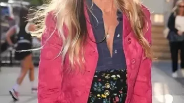 Pink Coat worn by Sarah Jessica Parker in CBS Mornings 2025