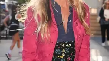 Pink Coat worn by Sarah Jessica Parker in CBS Mornings 2025
