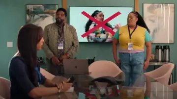 Kenneth Cole Lightweight Engineered Bomber Jacket worn by Howard (Ron Funches) as seen in Loot (S03E08)