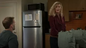 Kut from the Kloth Carina Jacket worn by Jan Morgan (Jerri Tubbs) as seen in Beyond the Gates (S01E165)